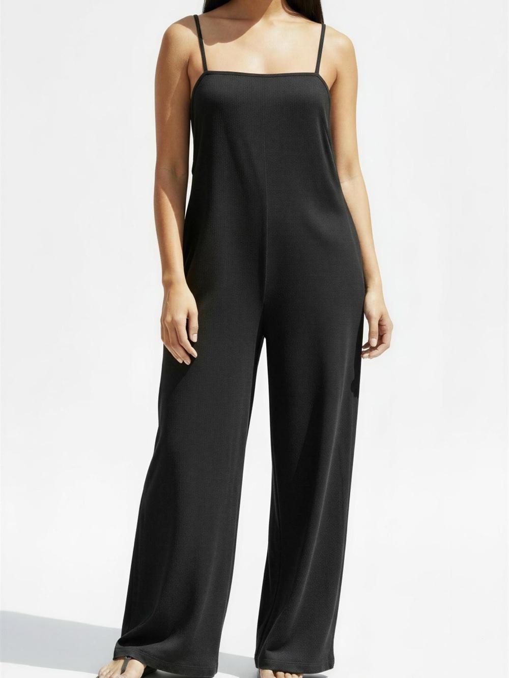 Country Girl Black Wide-Leg Jumpsuit